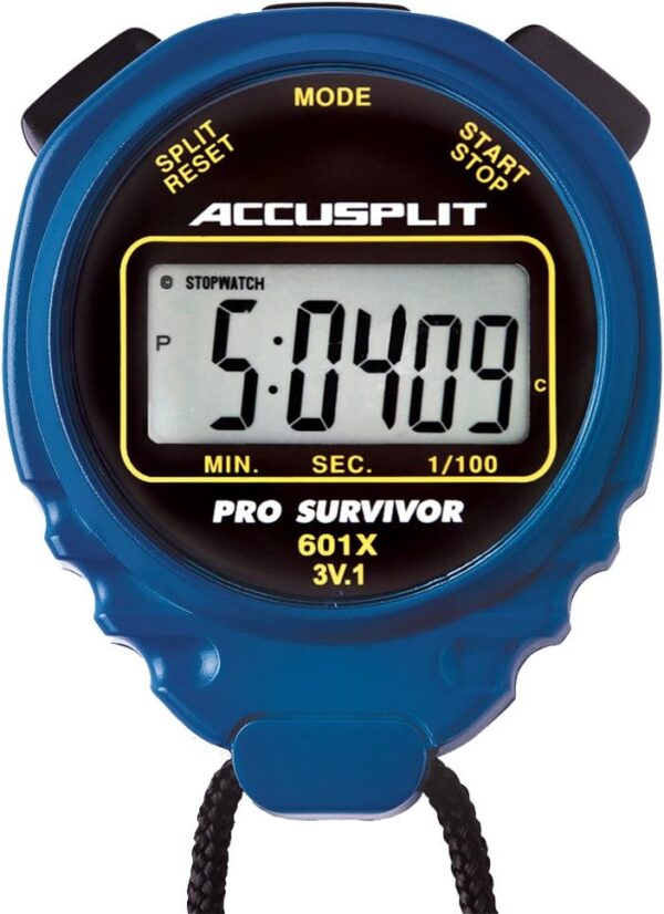 accusplit pro survivor a601x stopwatch clock extra large display