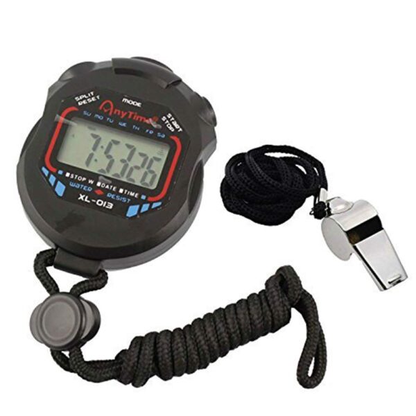 akoak sports and referee digital stopwatch timer w bonus stainless steel