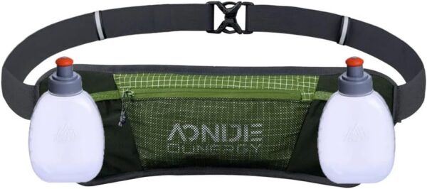 aonijie hydration running belt with bottles 2x170ml reflective