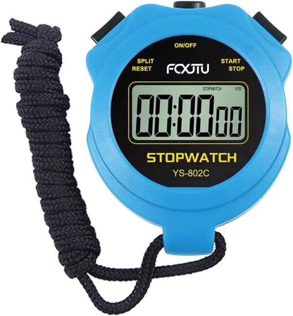 fcxjtu digital simple pure stopwatch timer no bells no alarm no clock