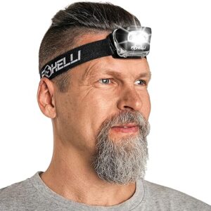 foxelli led headlamp flashlight for adults kids running camping hiking