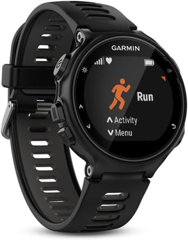 Garmin 010-01614-00 Forerunner 735XT, Multisport GPS Running Watch With Heart Rate, Black/Gray