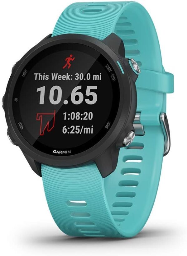 Garmin Forerunner 245 Music, GPS Running Smartwatch with Music and Advanced Dynamics, Aqua (Renewed)