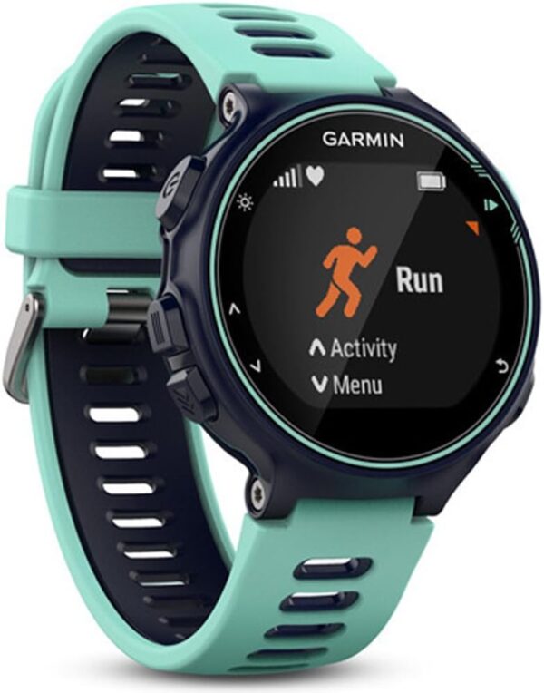 Garmin Forerunner 735XT, Multisport GPS Running Watch With Heart Rate, Midnight/Frost Blue