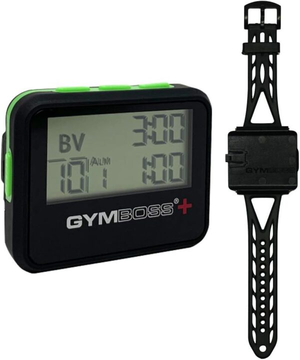 gymboss plus interval timer and stopwatch watchstrap bundle