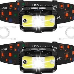 headlamp rechargeable 1200 lumen ultra bright led head lamp flashlight with