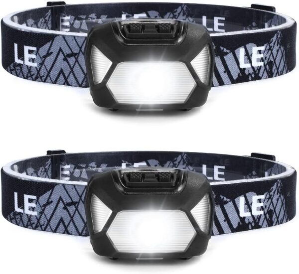 le 320015 battery powered headlamp 1500lux super bright led head lamp with