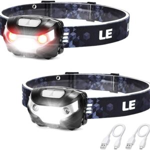 lighting ever led rechargeable headlamp super bright high lumen head lamp