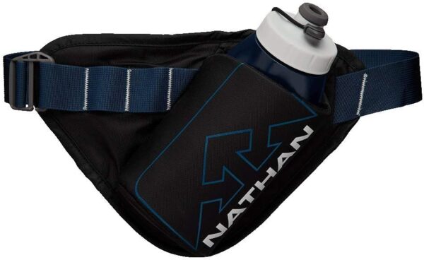 Nathan Peak Hydration Waist Pack with storage area & Run Flask 18oz – Running, Hiking, Camping, Cycling