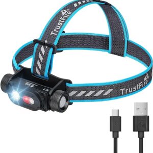 trustfire h6r headlamp 1350 lumens 152 meters headlamp range usb c