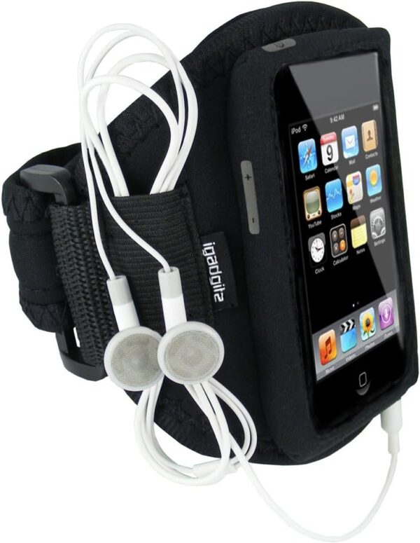 U0015 Water Resistant Neoprene Sports Gym Jogging Armband Compatible with iPod Touch 1st, 2nd, 3rd and New 4th Generation 8gb, 16gb, 32gb and 64gb...