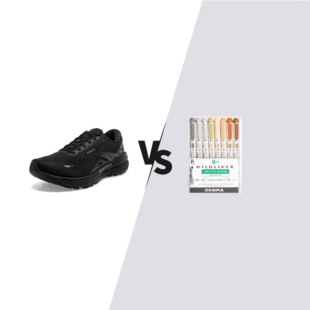 Head-to-Head: Zebra Mildliner vs Brooks GTS 23